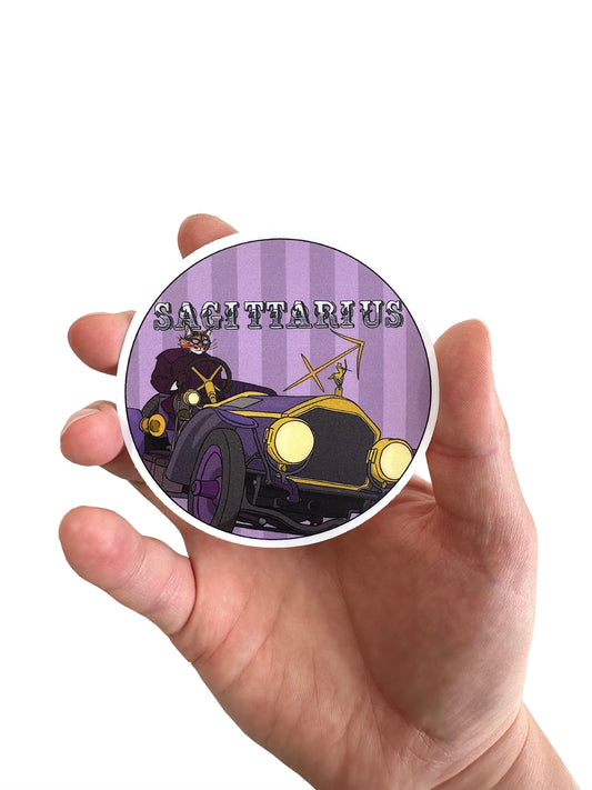 Sagittarius Catstrology 3" Vinyl Sticker