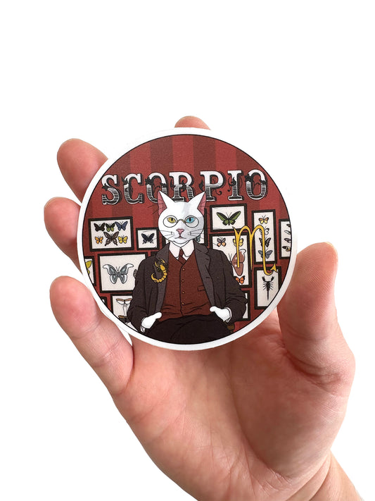 Scorpio Catstrology 3" Vinyl Sticker