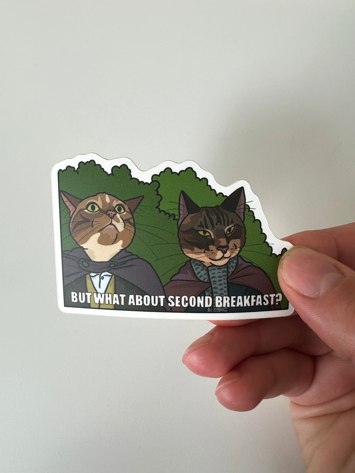 Second Breakfast" Vinyl Sticker