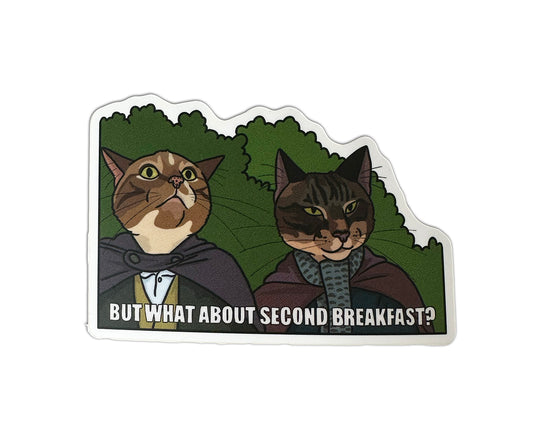 Second Breakfast" Vinyl Sticker