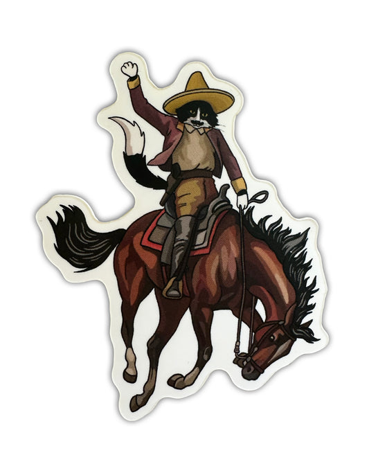 Señor Gato, the Cat Vaquero 3" Vinyl Sticker