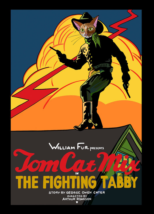 The Fighting Tabby Unframed Print