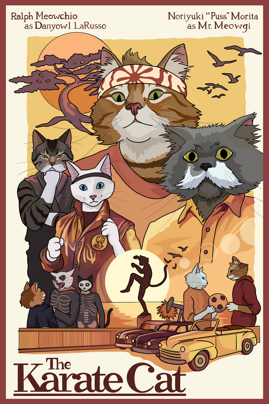 The Karate Cat Unframed Print