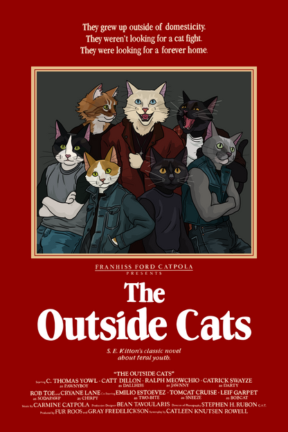 The Outside Cats Unframed Print