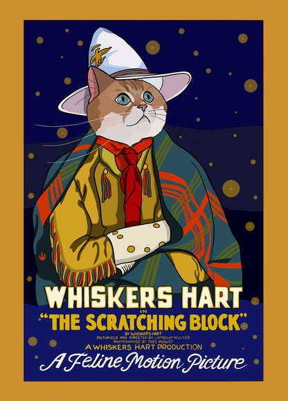The Scratching Block Unframed Print