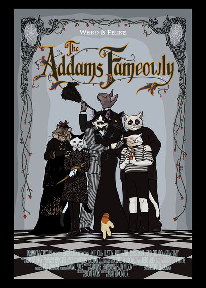 The Addams Fameowly Unframed Print