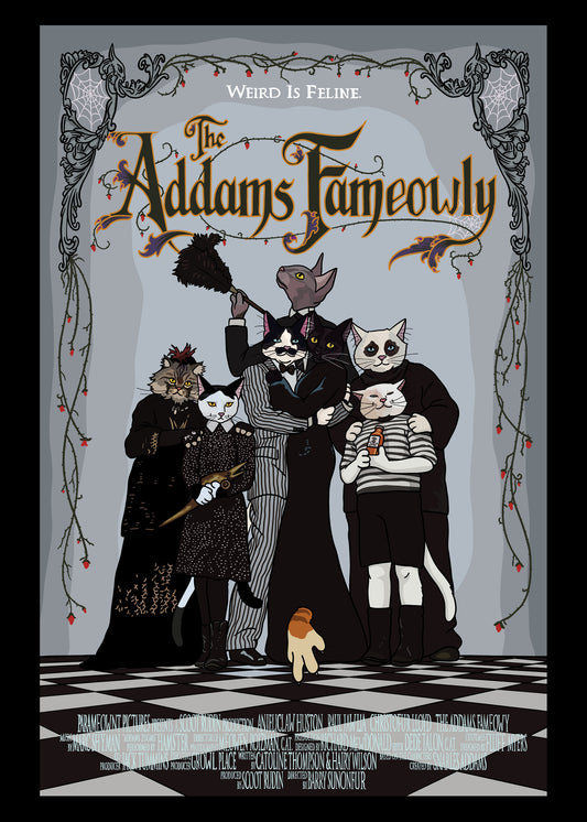 The Addams Fameowly Unframed Print