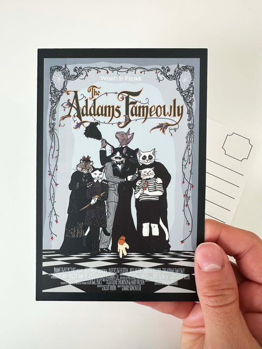 The Addams Fameowly Postcard