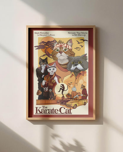 The Karate Cat Unframed Print