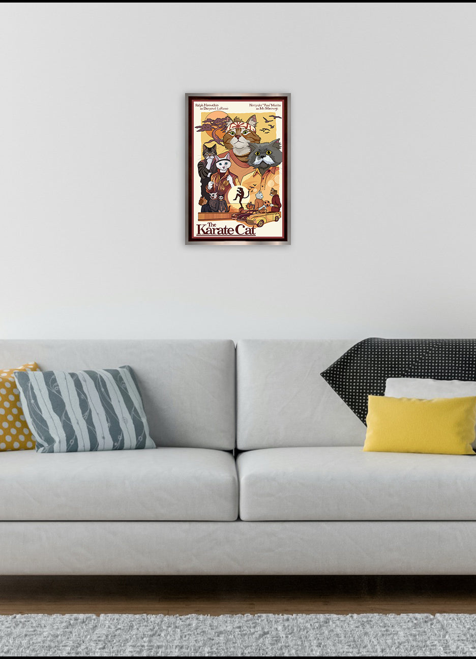 The Karate Cat Unframed Print