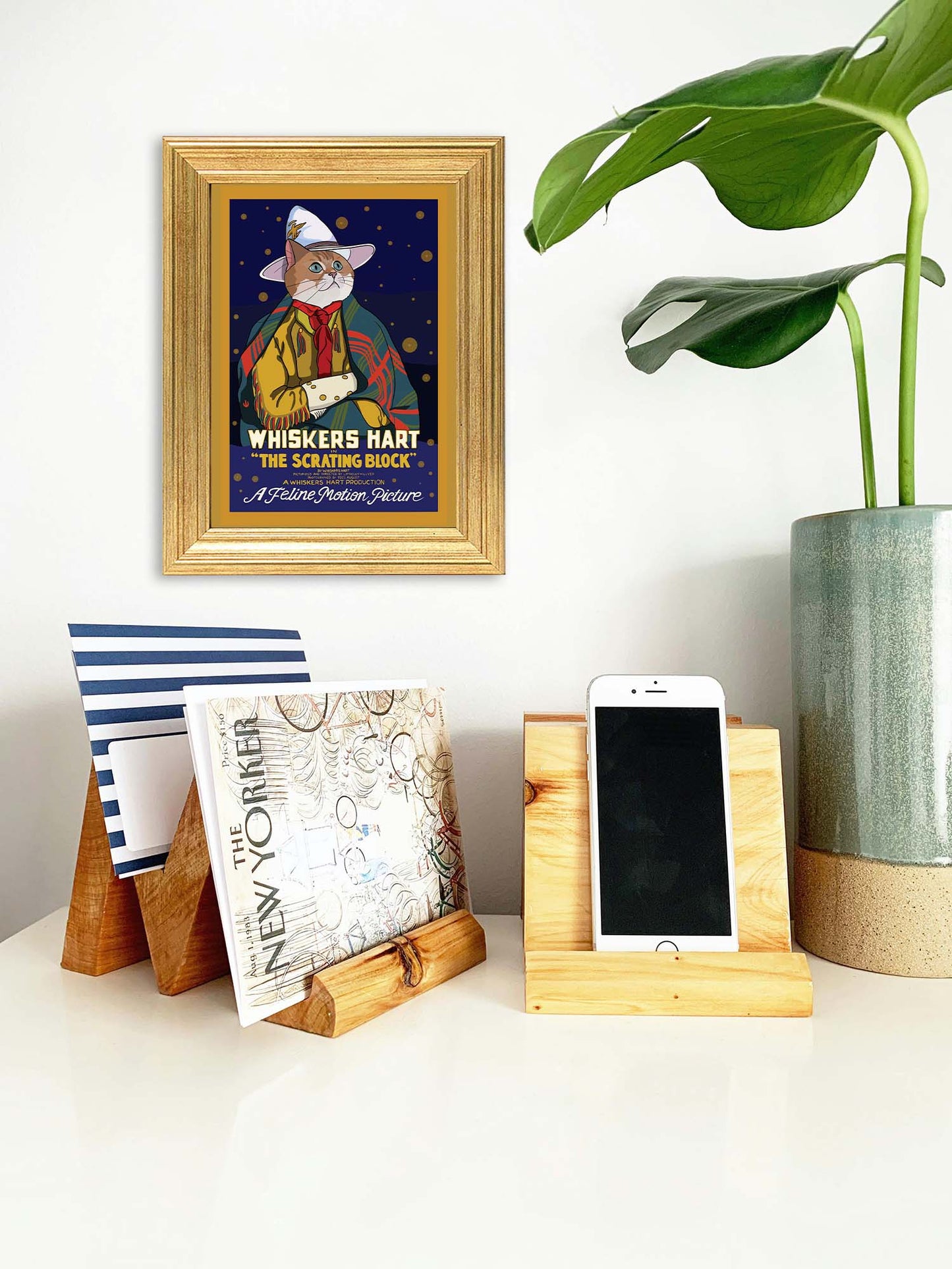 The Scratching Block Unframed Print