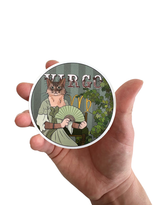 Virgo Catstrology 3" Vinyl Sticker