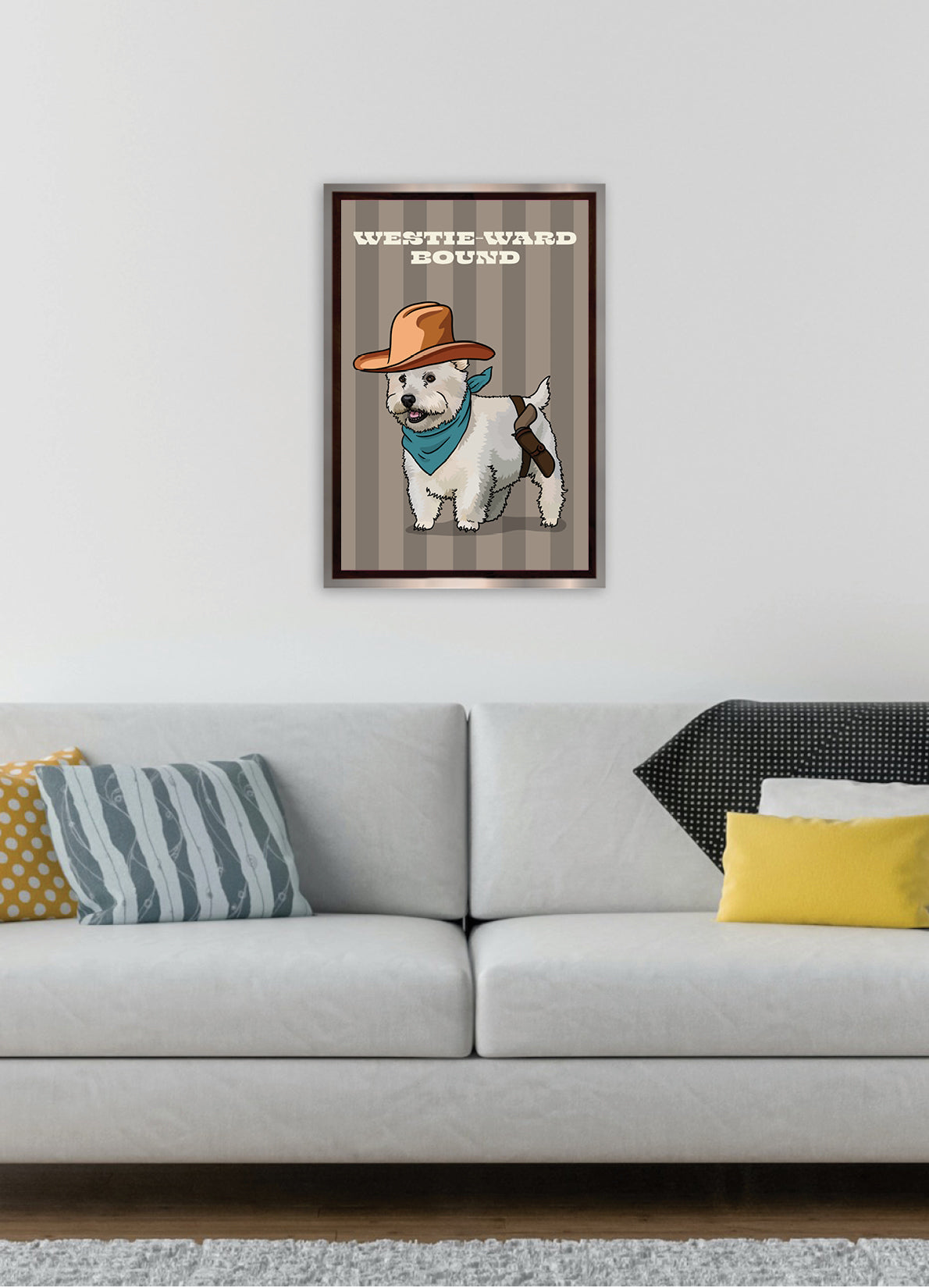 Westie-Ward Bound (Westland Terrier) Unframed Print