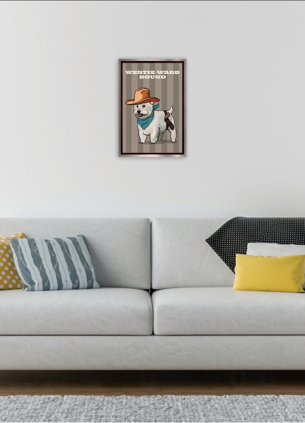 Westie-Ward Bound (Westland Terrier) Unframed Print