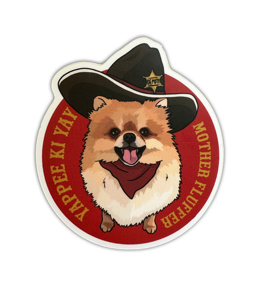 Yappee Ki Yay 3" Vinyl Sticker