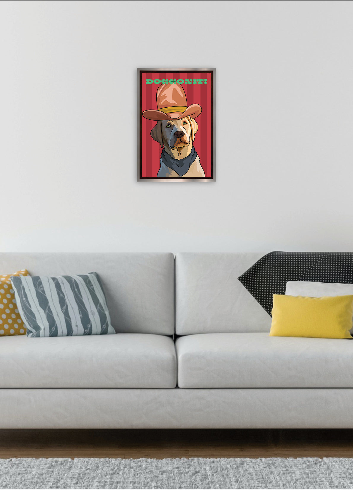 Doggonit (Yellow Labrodore) Unframed Print