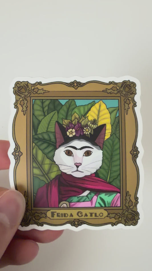Frida Catlo 3" Vinyl Sticker